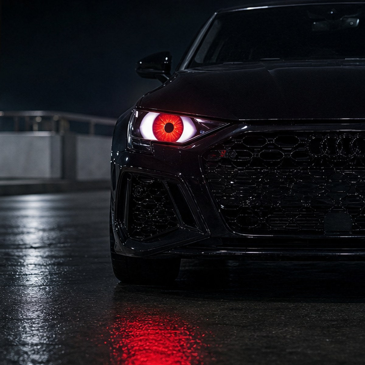 Demon eyes at night