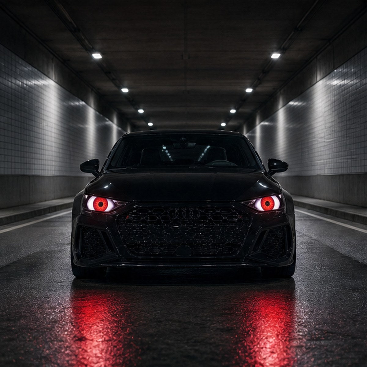 Demon eyes at night