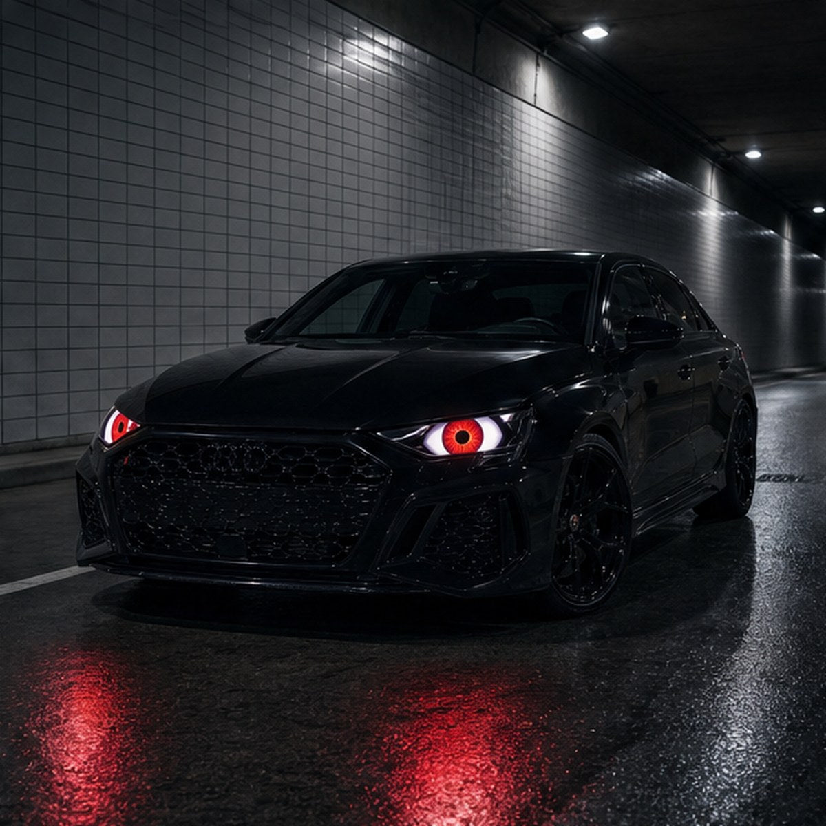 Demon eyes at night