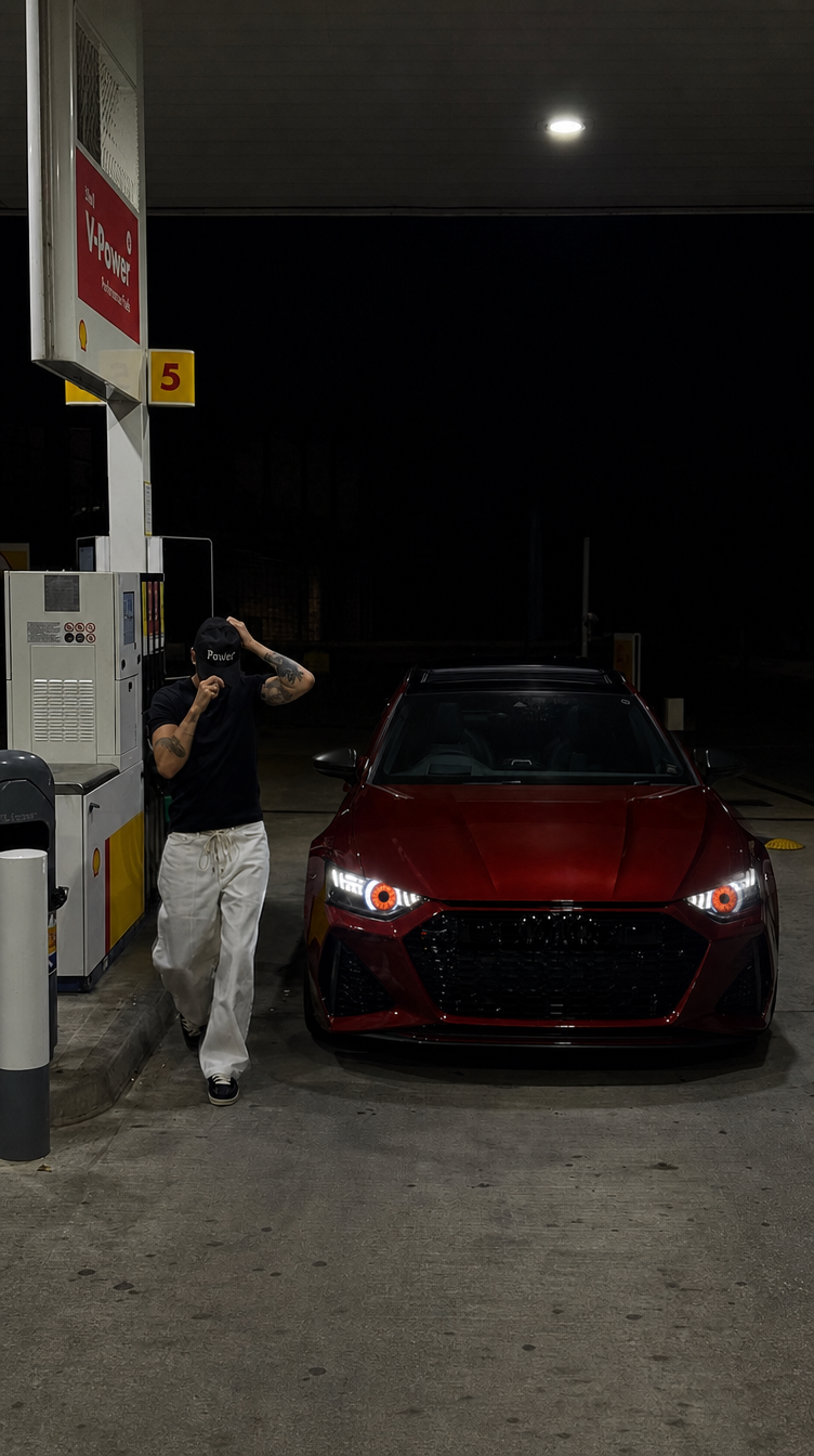 BASILISK owner-style post beside an Audi build